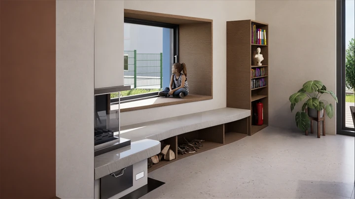 Einfamilienhaus Reading Nook & Oven
